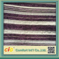 Stripe or Geometric Pattern Upholstery Chenille Fabric for Sofa